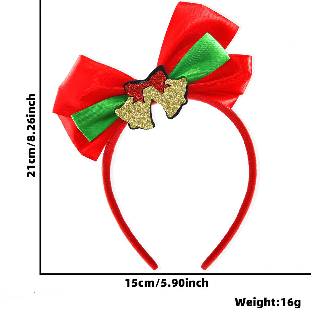 Nordic Modern Classic Bow Knot Antler Elk Christmas Headband for Adults and Kids