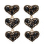 Fashion Geometric Heart Pendant Diamond Stud Earrings