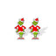 Cute Cartoon Christmas Hat Christmas Tree Arylic Epoxy Christmas Women'S Earrings 1 Pair