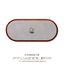 Retro Oval Solid Wood Jewelry Display Rack with Ultra-fiber Lining