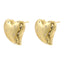 1 Pair Elegant Heart Shape Inlay Copper Zircon 18K Gold Plated Earrings