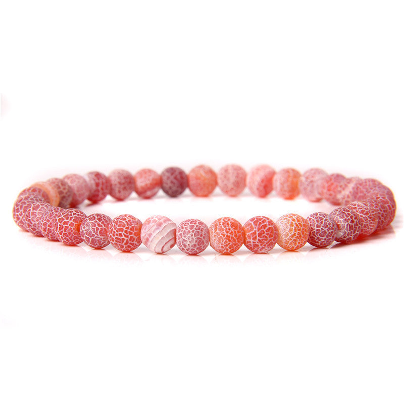 Fashion Natural Stone Crystal Agate Beaded Bracelet for Women