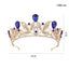 Elegant Baroque Leaf Rhinestone Crown for Brides and Banquet Accessories