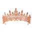 Women's Elegant Rhinestone Alloy Crown Bridal Headgear for Weddings and Parties