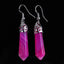 Fashion Solid Color Natural Crystal Gemstone Hexagonal Earrings