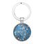 Bohemian Sunflower Starry Sky Glass Pendant Keychain