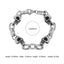 Streetwear Solid Color Stainless Steel Skull Punk Bracelet