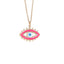 European And American New Devil's Eye Oil Dripping Stainless Steel Pendant Necklace