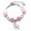 Casual Geometric Letter and Unicorn Beaded Children's Bracelet Set