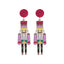 1 Pair Classic Cartoon Christmas Tree Rhinestone Drop Earrings