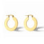 IG Style Oversized Geometric 18K Gold Plated Stainless Steel Earrings