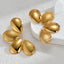 Vintage Bohemian Floral 18K Gold Plated Stainless Steel Earrings