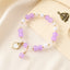 Lady Sweet Classic Pentagram Bell Crystal Alloy Moonstone Bracelets for Women