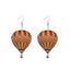 1 Pair Colorful Hot Air Balloon Wooden Drop Earrings for Women