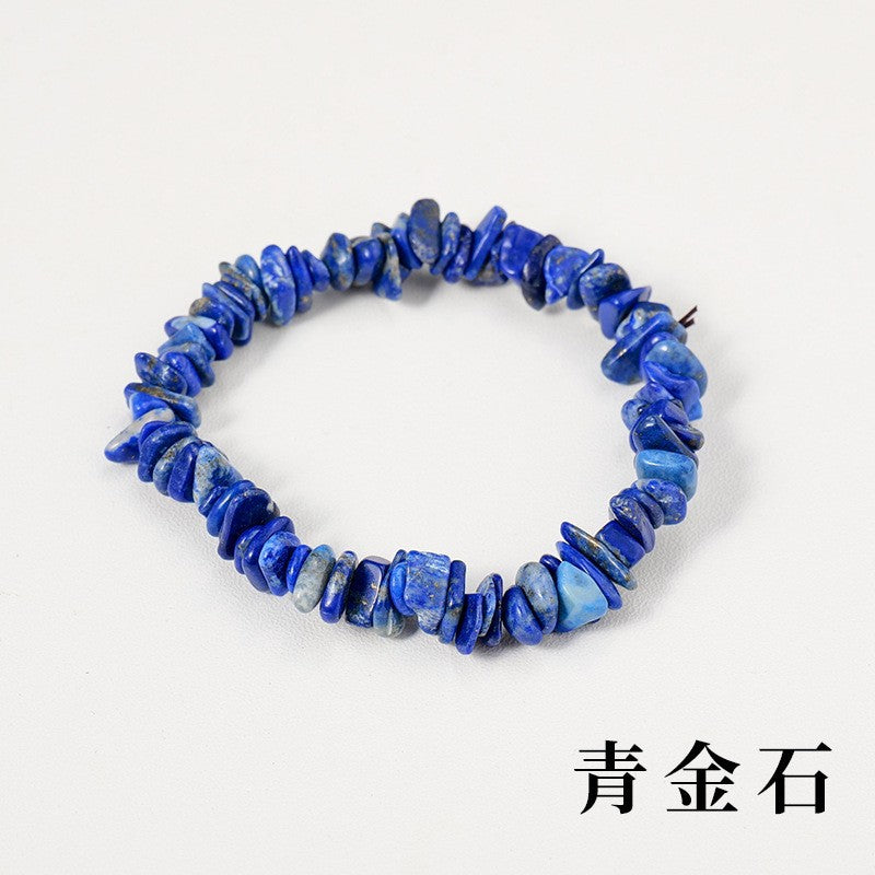 Irregular Crystal Beaded Agate Bracelet for Women