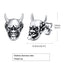 1 Pair Retro Punk U Shape Enamel Carving 201 Stainless Steel 304 Stainless Steel Earrings