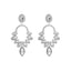 Luxurious Geometric Rhinestone Inlay Alloy Drop Earrings for Women