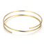 1 Piece Stainless Steel 18K Gold Plated Open Cuff Bracelet for Women