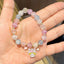 Cute Animal & Daisy Beaded Glass Bracelet for Women