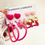 INS Style Cartoon Bear & Heart Shape Alloy Earrings Set - Valentine's Edition Statement Jewelry