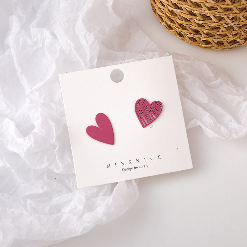 Klein Blue C Shape Alloy Stud Earrings - Niche Simple Design Korean Style for Women