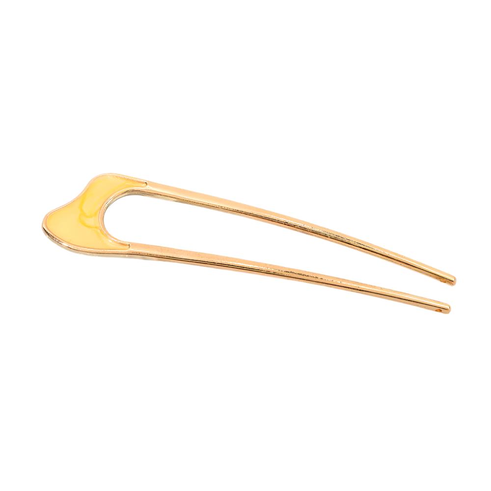 Minimalist U-Shape Alloy Enamel Hairpin