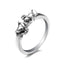 Retro Geometric Alloy Plated Unisex Punk Knuckle Ring