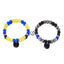 Novelty Heart Shape Crystal Resin and Natural Stone Beaded Magnetic Couple Bracelets