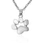 Cute Cat Paw Pendant Necklace Fashion Footprint Alloy Necklace