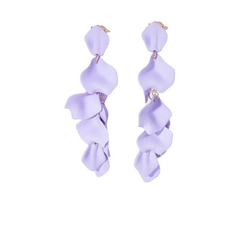 IG Style Retro Flower Arylic Plating Women'S Drop Earrings