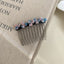 Women's Simple Flower Acetate Rhinestone Hair Comb 2024