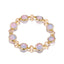 Gradient Crystal Glass Bracelet for Women and Kids