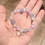 Cute Animal & Daisy Beaded Glass Bracelet for Women