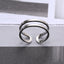 Korean Titanium Steel Adjustable Ring Set - Three Piece Minimalist Design