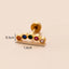 18K Gold Plated Snake Butterfly and Flower Zircon Cartilage Ear Studs