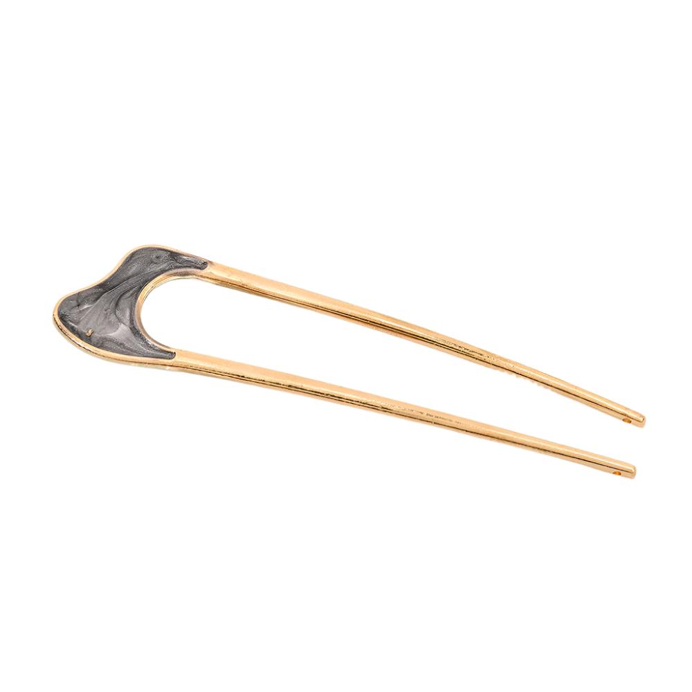 Minimalist U-Shape Alloy Enamel Hairpin