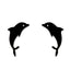 Fashion Rabbit Bat Bird Stainless Steel Plating Ear Studs 1 Pair