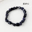 Simple Round Natural Stone Crystal Beaded Bracelet for Women