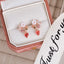 1 Pair Elegant Flower Inlay Copper Zircon Stud Earrings