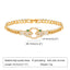 Copper Gold Plated Vintage Heart & Clover Zircon Bracelet