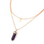 Fashion Double Moon Moon Crescent Bullet Spirit Pendulum Necklace NHPJ147999