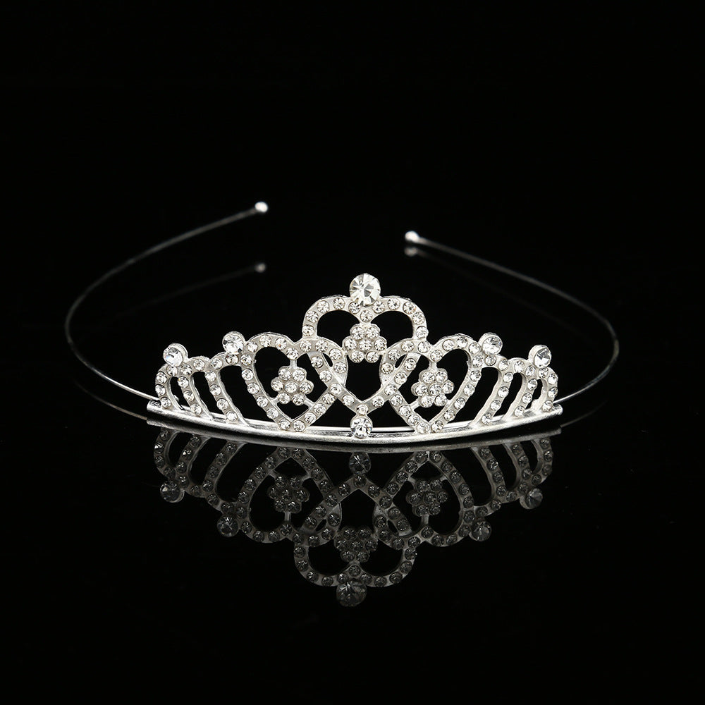 Princess Rhinestone Crown Alloy Headband for Children