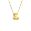 304 Stainless Steel Gold Plated Bubble Letter Necklace