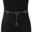 Simple Heart Shape Rhinestone Alloy Women's Chain Belt