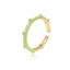 Simple Style 18K Gold Plated Zircon Open Ring for Women