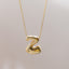 18K Gold Plated Stainless Steel Alphabet Pendant Necklace