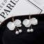 1 Pair Fashion Flower Alloy Plating Artificial Pearls Women'S Drop Earrings