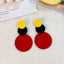 Artistic Geometric Alloy Spray Paint Women's Earrings