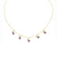 Color Zirconium Cherry Peach Tropical Fruit Clavicle Chain Necklace Wholesale