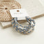 Geometric Candy Color Elastic Hair Bands Set - 5 Pieces